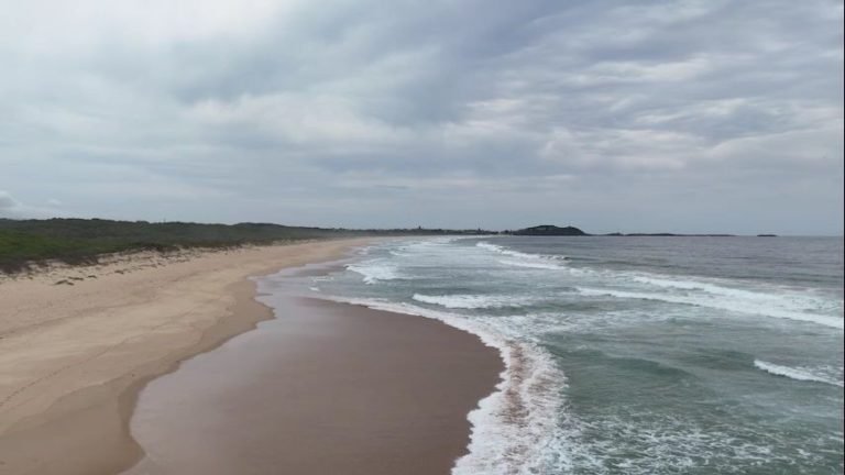 Windang Beach 1 - Drone Stock Footage Australia